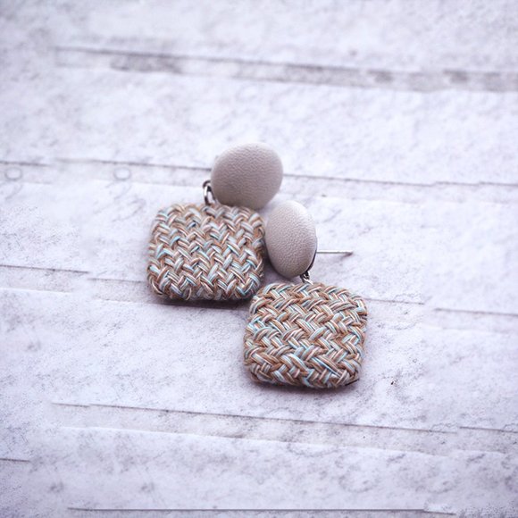 Set of four (4) Handmade Knitted Crochet Earrings Adorable Earrings for her - Picture 7 of 10